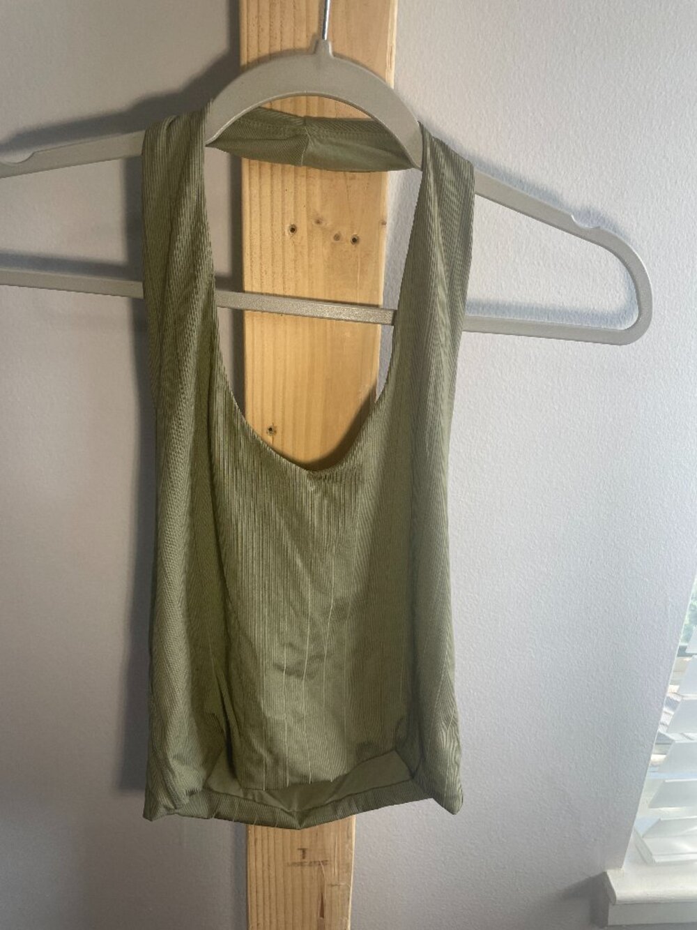 Klassy Network Olive Green Halter Top